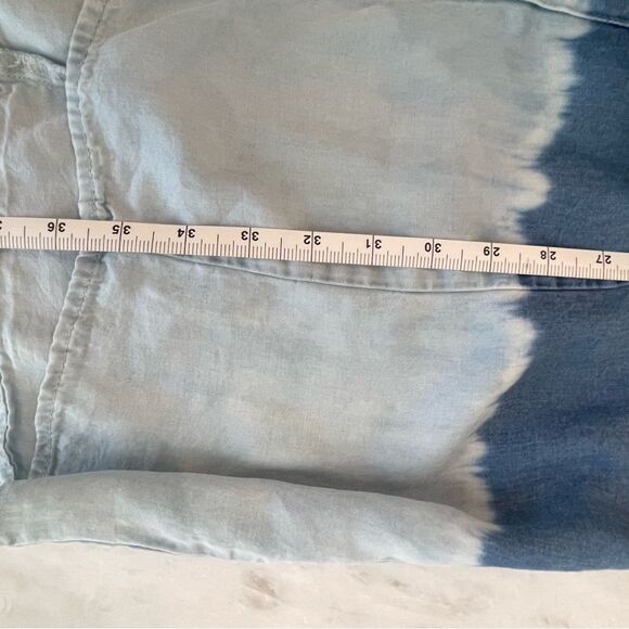 SPLENDID 241372 Womens Denim Chambray Casual Shirt Dress dip dye ombre S - Picture 11 of 13